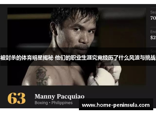 被封杀的体育明星揭秘 他们的职业生涯究竟经历了什么风波与挑战